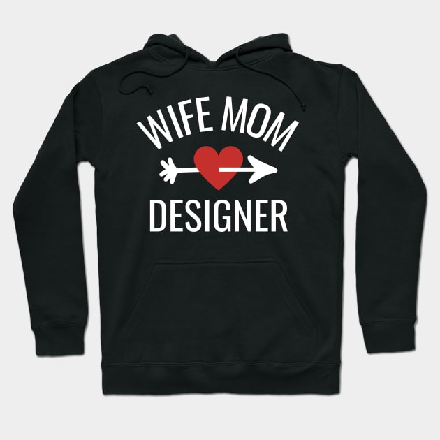 Wife Mom Designer Gift Idea Hoodie by divinoro trendy boutique